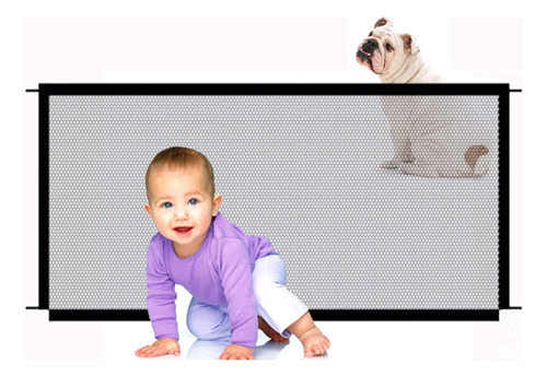 Malla Plegable Isolation Net Safety Dog Baby De 110 X 72 Cm