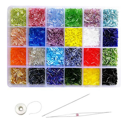 Beads Beading Needles Con Caja Organizadora Para Hacer Joyas