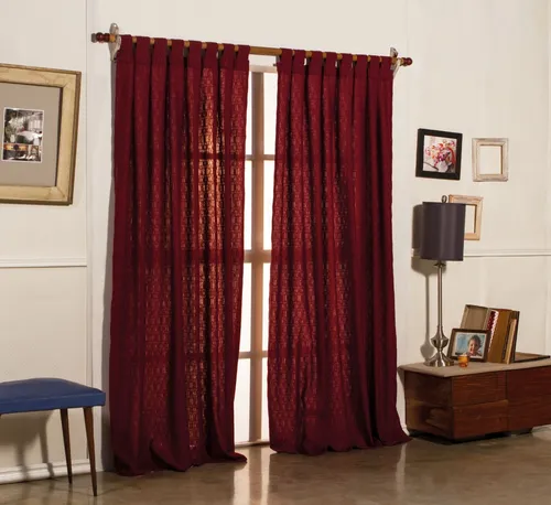 comprar Cortina Ambiente Maena Color Bordó 