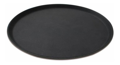 Bandeja Oval Antideslizante 61x73 Cm Negra