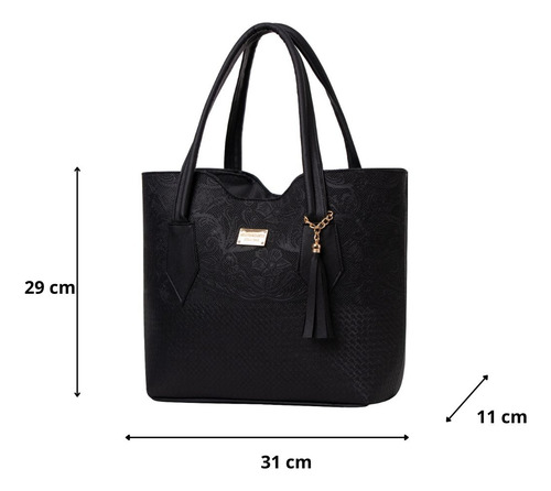 Bolsa Para Mujer Fana Kailila Color Negro Bonita