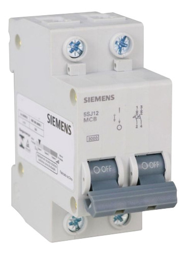 Disjuntor Bipolar Curva C 10a, Siemens