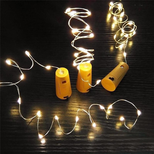 Imagen 2 de 5 de Luz Led Alambre Tipo Corcho Decoración Botellas Rf 42-1