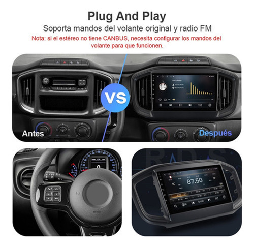 A Estéreo 2+32g Para Fiat Dodge Ram 700 Nueva 2021-2023 Gps