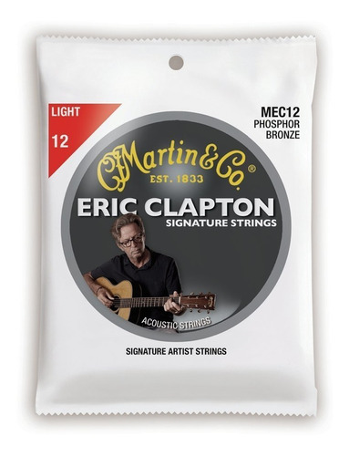 Encordado Guitarra Acustica Martin & Co Mec13 Clapton 13/56