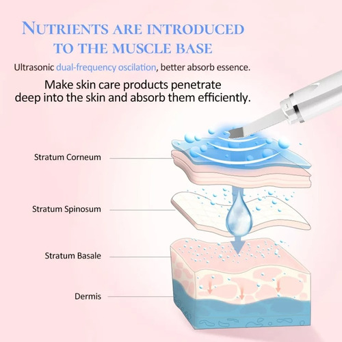 Dispositivo Limpiador Facial Ultra Sónico 3 En 1 Recargable
