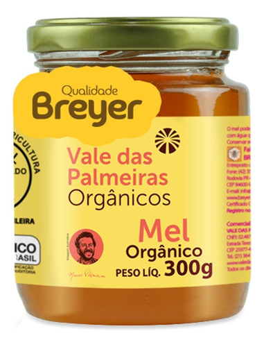 Mel Orgânico Fazenda Vale Das Palmeiras - 300g