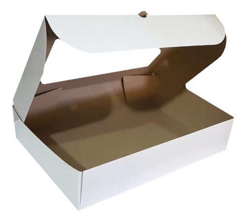 Caja Para Donas Don1 Ventana X 10u Packaging Blanco Madera