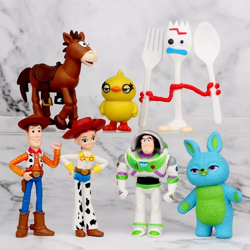 Set De 7  Figuras Toy Story 4  En Caja