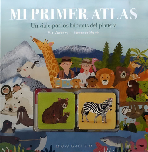 Mi primer Atlas: Un viaje por los hábitats del planeta, de Cassany, Mia. Editorial Mosquito Books, tapa dura, edición 1 en español, 2021