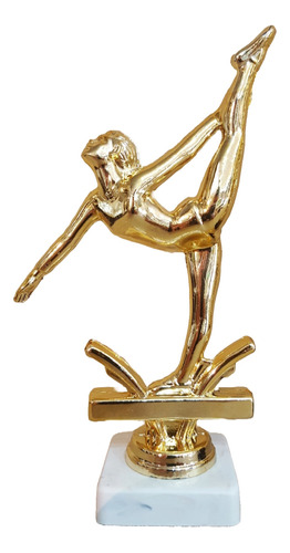 Trofeo Plástico Gimnasia Deportiva Gimnasta Danzas 15cm