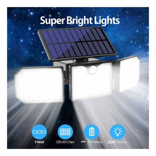 3 Luzes De Parede Com Sensor De Movimento Principal Para