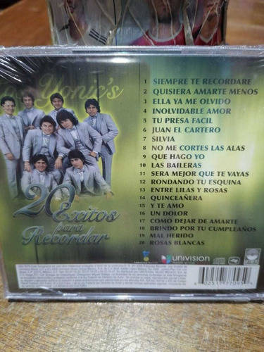 Cd Los Yonics 20 Exitos Para Recordar (Usado)