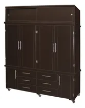Comprar Ropero Italiano Chocolate Organizador Armario Closet Dormito