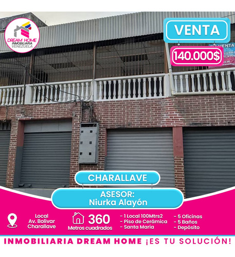 Local Comercial En Venta Av. Bolívar, Charallave - Miranda.