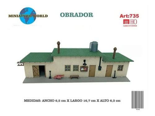 Imagen 6 de 8 de Obrador Casa Ho 1/87 Para Armar Miniature World Maqueta 735