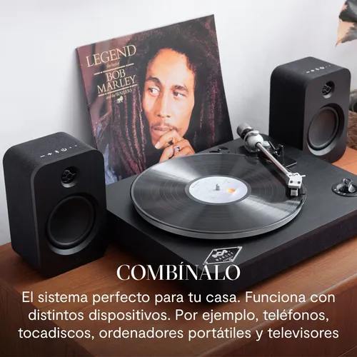 Tocadisco Audio Reproductor De Vinilos Stir It Up Black  House Of Marley EM-JT000-SB