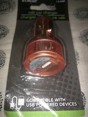 Usb Cargador De Carro. Nuevo.