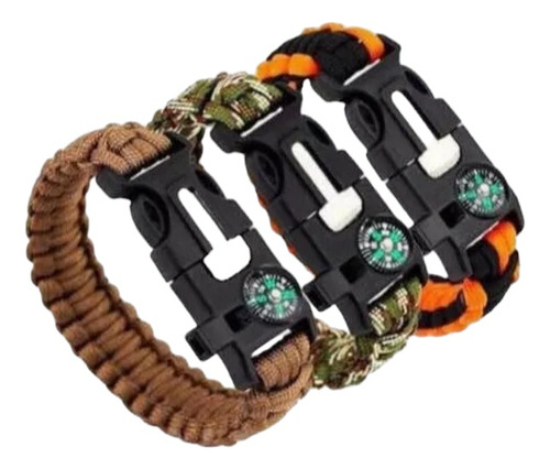 Pulsera Supervivencia 5 En 1 Brazalete Paracord Unisex