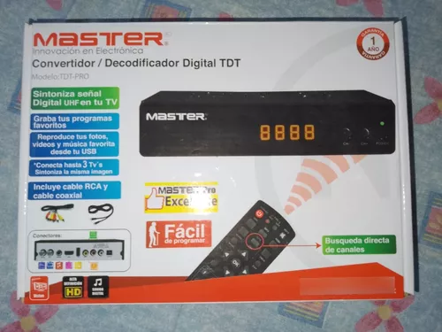 Decodificador Digital Tdt Master Mvtdtplus
