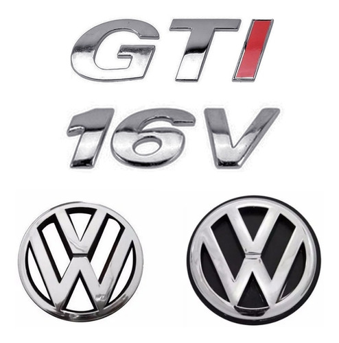 Kit Emblemas Gol G3 - Gti 16v - Gol Gti  Geração 3  