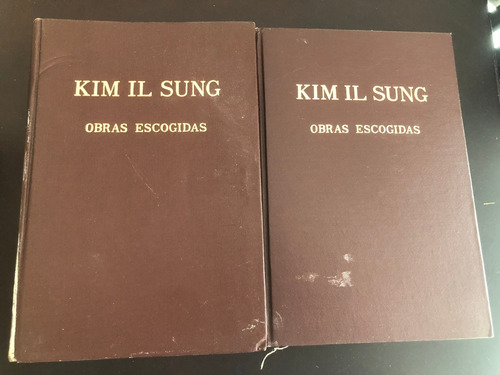 Libro Obras Escogidas Kim Il Sung - Tomos 1 Y 3  Kim Il Sung