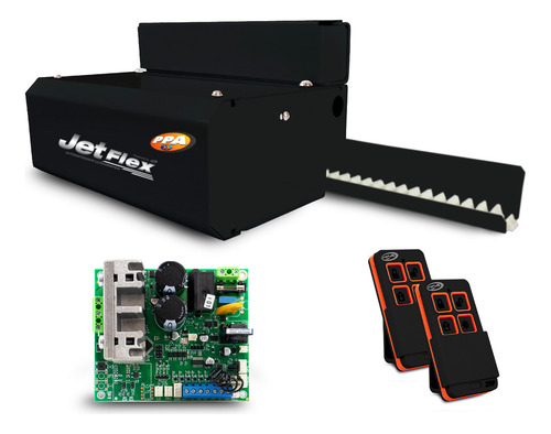 Motor Deslizante Para Porta Social Automática Dz Rac Jetflex 127v/220v Ppa Preto