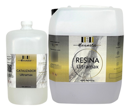 Resina Epóxica Altos Espesores Ultramax 7.10kg Color Transparente