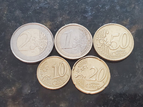 Set 5 Monedas Euro Colección  