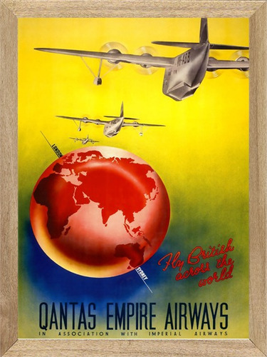 Aviones Quantas Empire Airways , Cuadro, Poster       P641