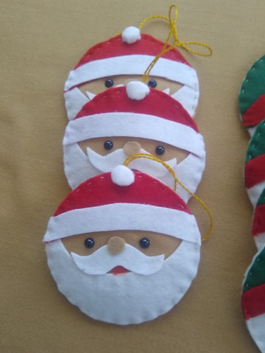 Enfeites Árvore Natal Kit C/ 10 Papai Noel Rena Boneco Neve