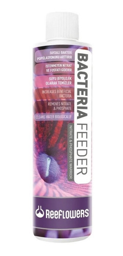 Bacteria Feeder 500ml Alimento Reduz Nitrato, Po4 Reeflowers