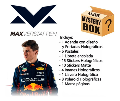 Max Verstappen Caja Misteriosa Mystery Box Formula 1 Agenda