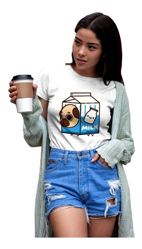 Playeras De Moda Para Mujer De Pugs Carlino Sencillas Cleen