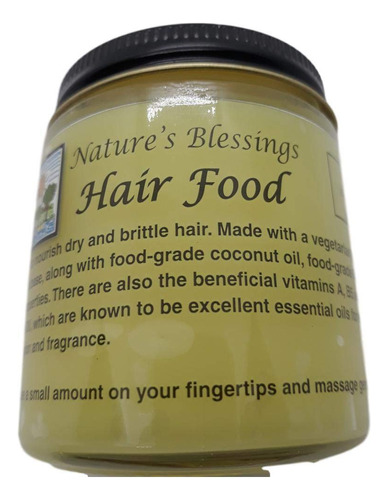 Nature's Blessing Alimentos Para El Cabello Fórmula Vegeta.