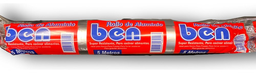 Rollo Papel Aluminio X 5 Metros Línea Familiar Por Unidad