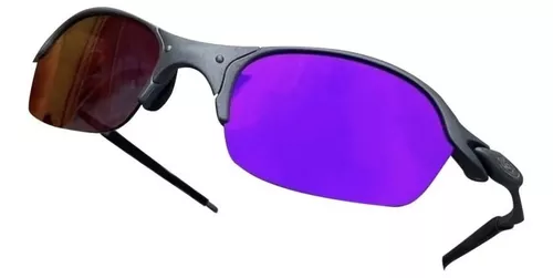 ÓCULOS DE SOL OAKLEY JULIET - LENTE ROXA PURPLE - ARMAÇÃO X METAL - Filip  Joias