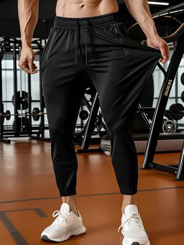 Calça Masculina Tactel Jogger Esportiva Academia Slim Treino