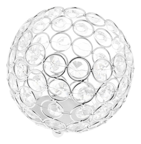 Candelabro Globo Romántico 12cm Plata Plata 12cm Plata 12cm