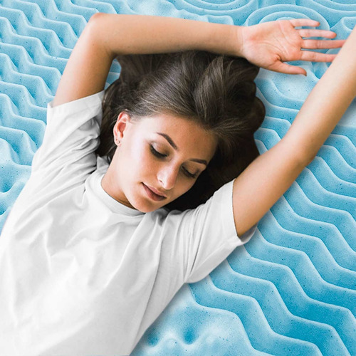 Colchoneta Memory Foam Topper King Size 5 Cm Gel Cool Zone
