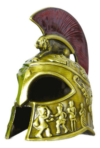Modelo De Casco Samurái Escultura De Casco Verde Antiguo