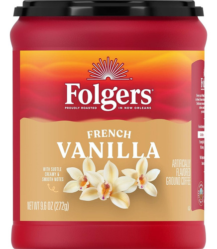 Folgers Café  Molido Sabor Vainilla Francesa 272 G