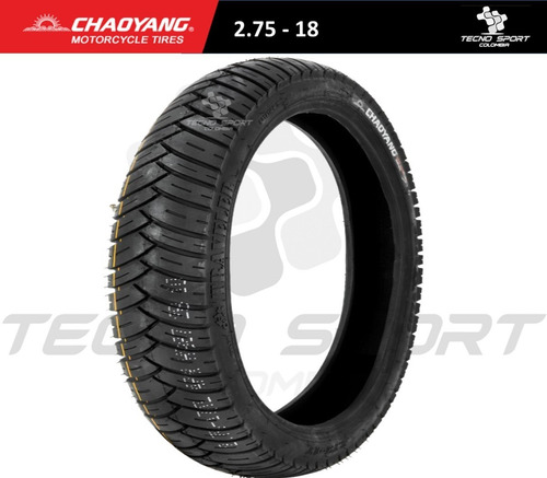 Imagen 3 de 10 de Llanta Moto Chaoyang 2.75 - 18 Silica Control Nkd Eco Deluxe