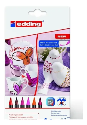 Marcadores Edding 4200 Para Porcelana X6 (colores Cálidos)