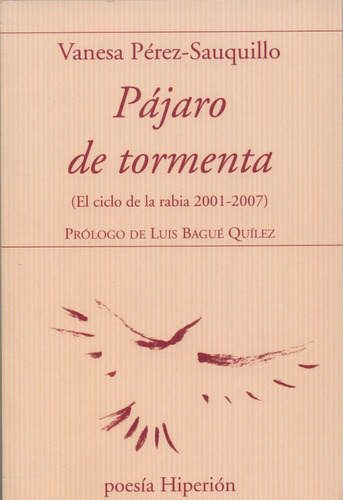 Libro Pajaro De Tormenta - Perez- Sauquillo, Vanesa