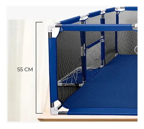 Corral De Seguridad Bebe 180 Cm. Con Aro Azul
