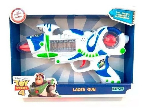Toy Story 4 Pistola Laser Gun Con Luz Y Sonido {color: Blanc