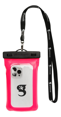 Bolsa Seca Flotante Geckobrands Para Teléfono Impermeable Rosa Neón