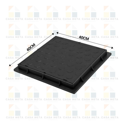 Kit 5 Tampa De Caixa De Gordura Inspeção De Chão Roma 40x40