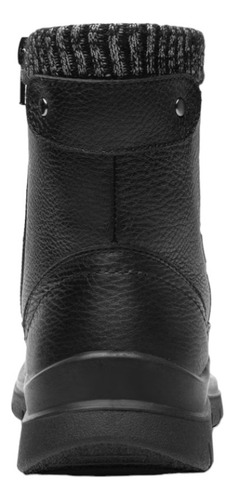 Botín Casual Flexi Con Zipper Cierre Interno Chic Piel